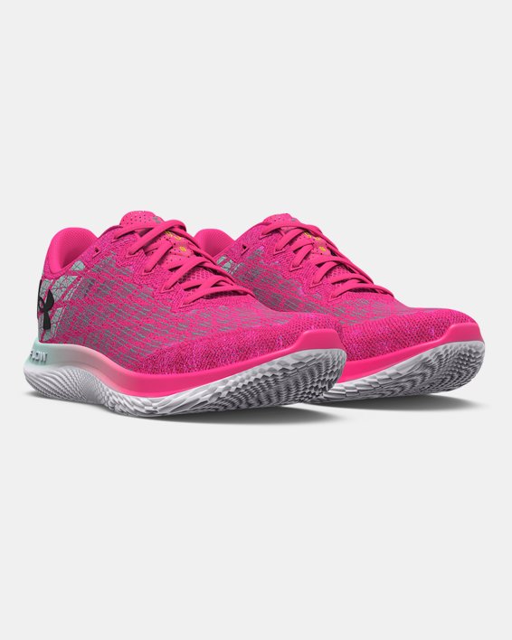 Women's UA Flow Velociti Wind 2 Daylight Running Shoes, Pink, pdpMainDesktop image number 3
